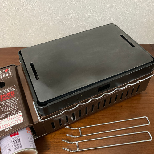 リフター2本付イワタニ炉ばた焼き器対応磨き角丸加工両サイドスリット 