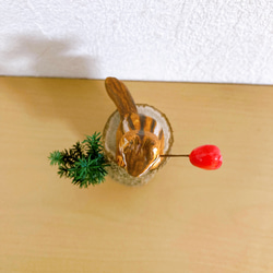 シマリス　フィギュア　ミニチュア　動物　置物　オブジェ　粘土 8枚目の画像