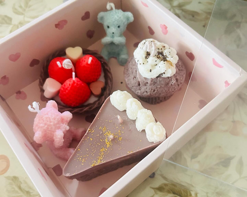 バレンタイン チョコレートケーキ キャンドルセット キャンドル