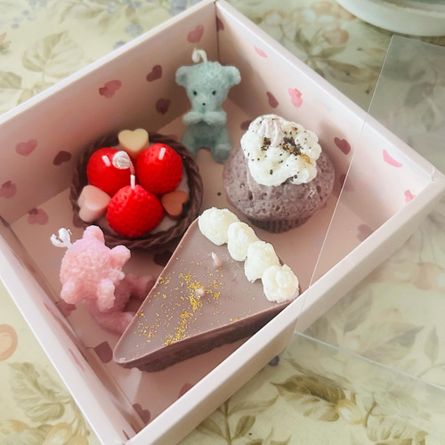 バレンタイン チョコレートケーキ キャンドルセット キャンドル
