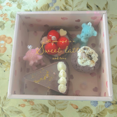 バレンタイン チョコレートケーキ キャンドルセット キャンドル