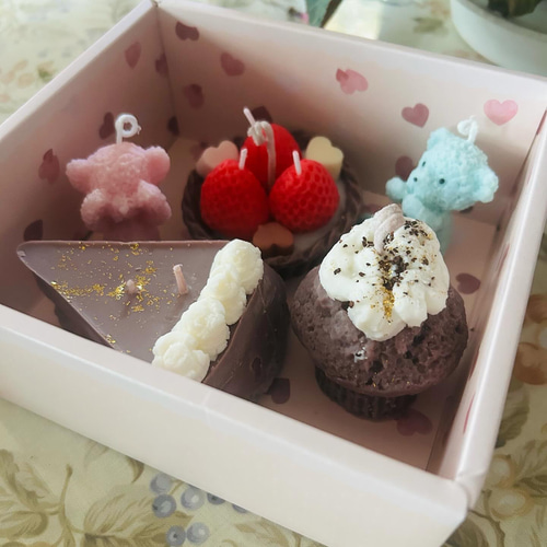 バレンタイン チョコレートケーキ キャンドルセット キャンドル