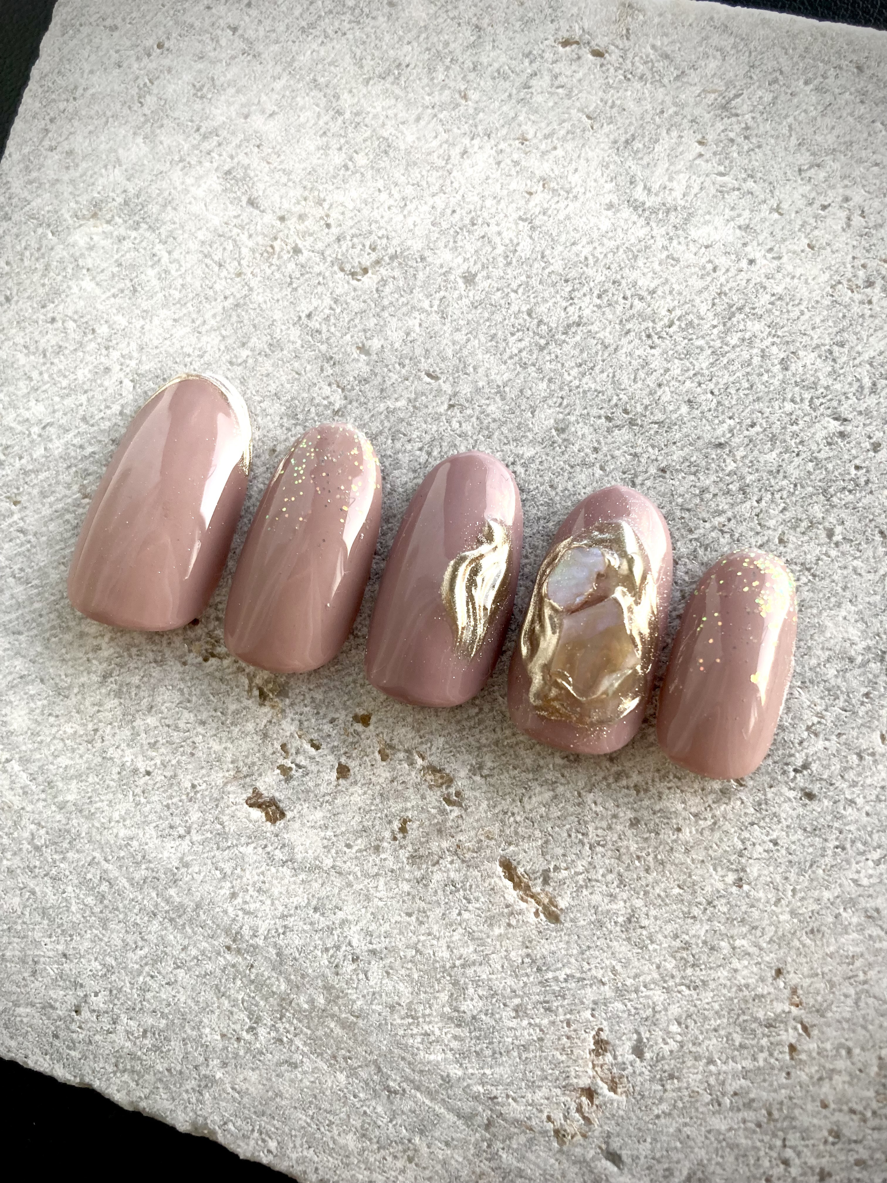 くすみピンク 大人ニュアンスネイルチップ 大人ニュアンスネイルチップ くすみピンク