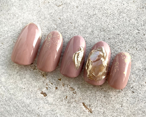 くすみピンク 大人ニュアンスネイルチップ くすみピンクニュアンスネイルチップ ネイルチップ（つけ爪