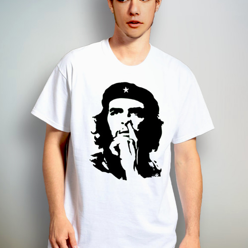 チェだぜ チェ・ゲバラ ホワイトTシャツ【 シルクスクリーン チェだぜ チェ・ゲバラ ホワイトTシャツ【 シルクスクリーン