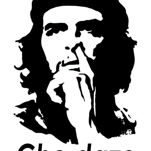 チェだぜ チェ・ゲバラ ゴシックフォント ホワイトTシャツ