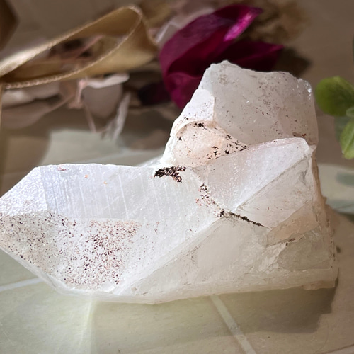 タントリックツイン　ヒマラヤ　マニカラン産　クリスタル　水晶 原石　クラスター タントリックツイン✨ヒマラヤマニカラン産ピンク水晶 原石クラスター