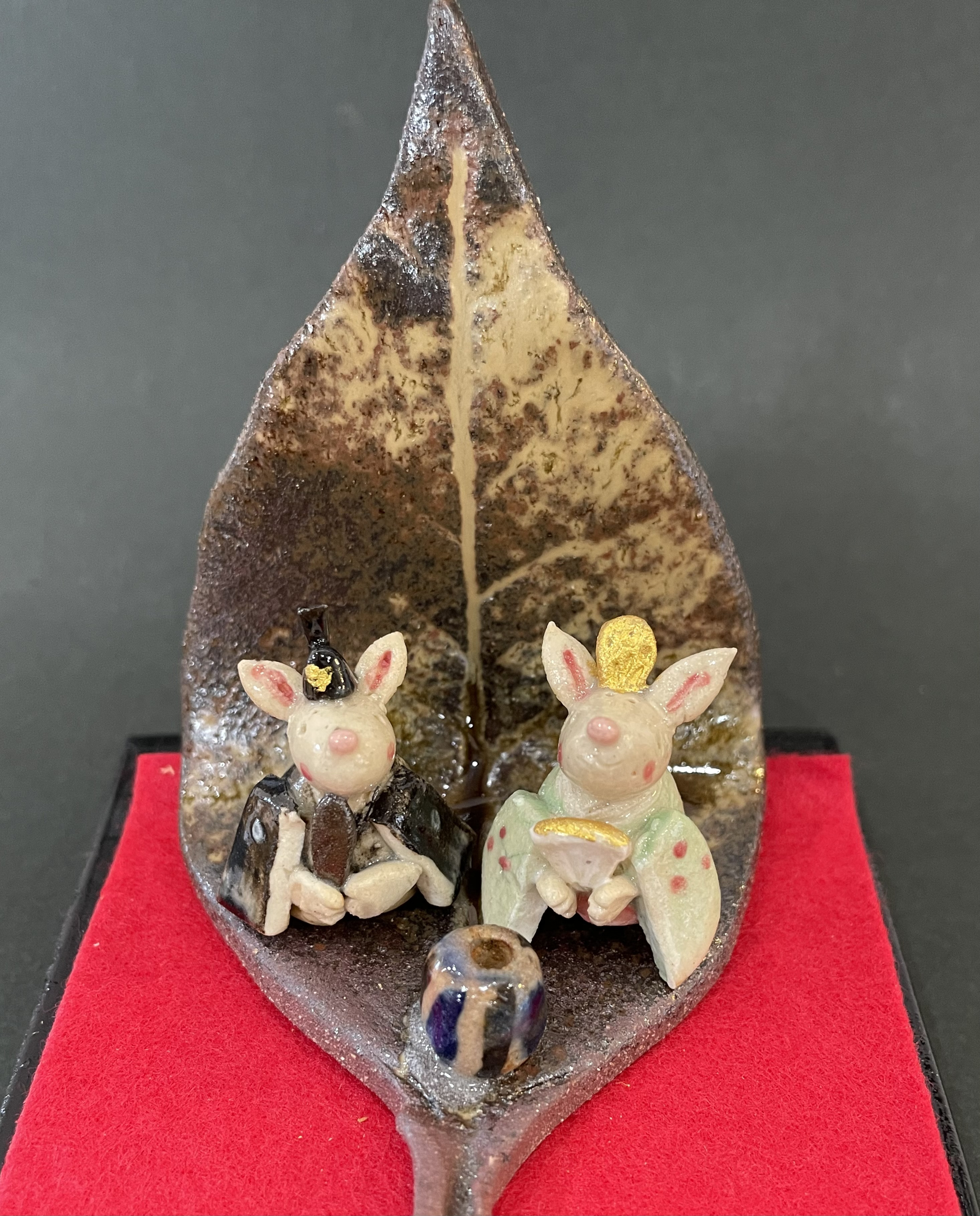 ミニミニサイズうさぎのおひなさま（桃の節句）　ひな祭り　ウサギ　兎　お雛様