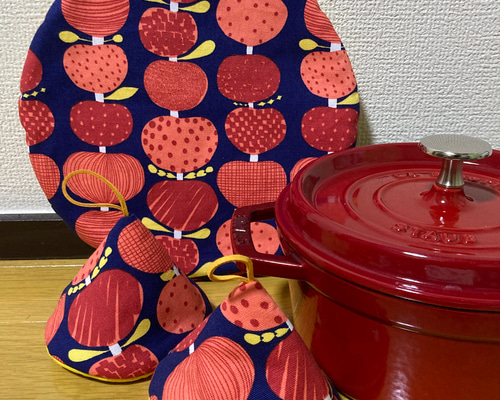 ストウブ ル・クルーゼ 24センチ鍋敷 三角鍋つかみ セット 北欧 その他