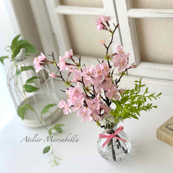 【桜ハンドメイド2024】季節の美しさを感じる桜アレンジメント 4枚目の画像