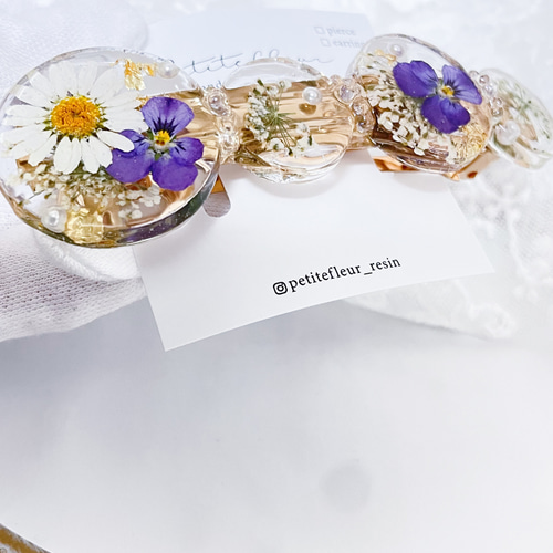 ☆*:.。. ハンドメイド♡レジンヘアバレッタ♡バタフライフラワー .。.:*☆ 1e10b83837a4b0f1565fdd4ef9e3a4