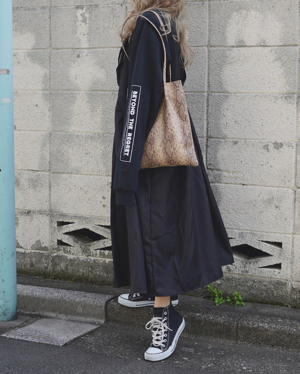 Photo&Box Logo Sleeve L/S Big TEE (black) 長袖Ｔシャツ ブラック 黒 ストリー 6枚目の画像