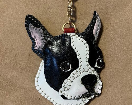 ボストンテリアさん（リアルアニマルチャーム） おもちゃ・ペット小物