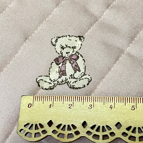 ⚘∵お値下げ‥⚘∵ミルクラテ くまちゃん キルティング生地