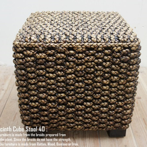 昭和レトロ エスニック 木製フレーム ウォーターヒヤシンス スツール イス 椅子 昭和レトロ エスニック 木製フレーム ウォーターヒヤシンス