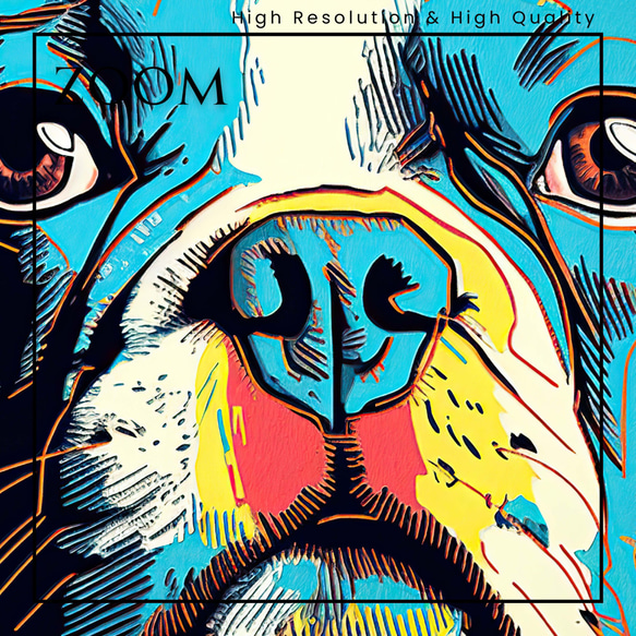 【ワンダフルライフ - ボストンテリア犬 No.5】アートポスター 犬の絵 犬の絵画 犬のイラスト 3枚目の画像