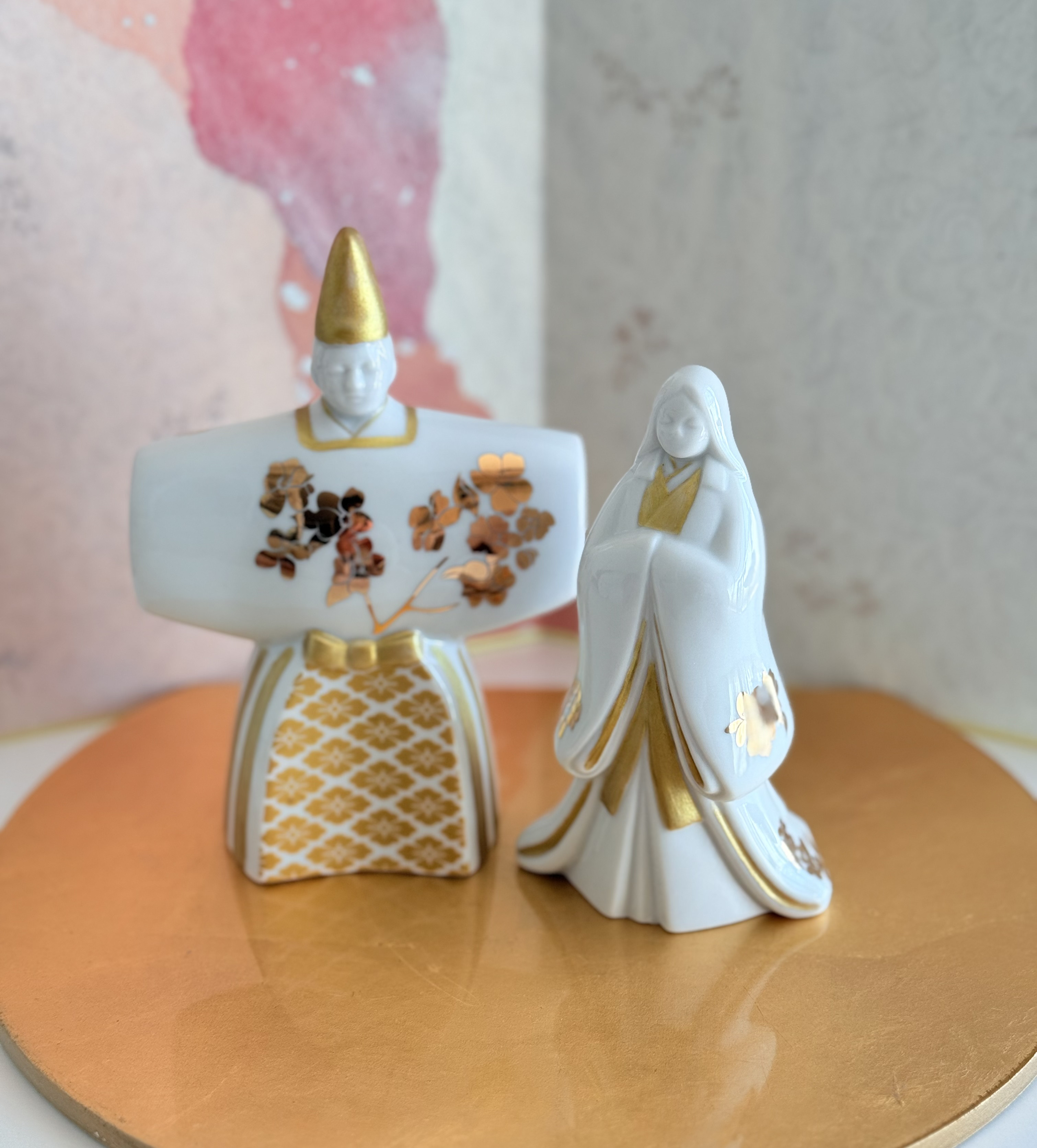 【美品】人形　ひな祭り　陶器　金彩　置物　インテリア　工芸品　美術品　A1253 Amazon | おひなさま お雛様 ひな人形 置物 陶器 オブジェ