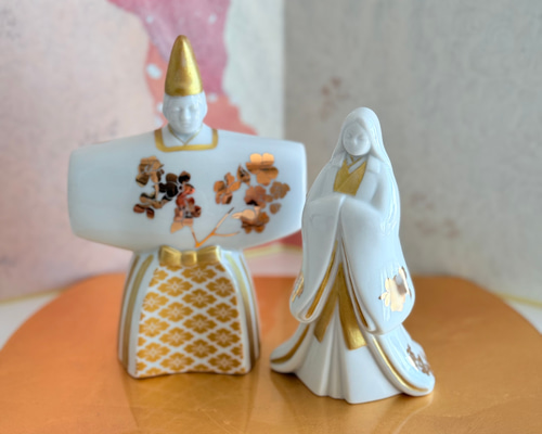 値下げ価格！雛人形 ♡ 陶芸家おひな様 陶器 ゴールド 値下げ価格！雛人形 ♡ 陶芸家おひな様 陶器 ゴールド