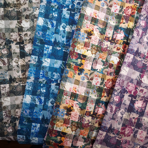 トートバッグ大(LIBERTY アーカイブギンガム ネイビー) トートバッグ 