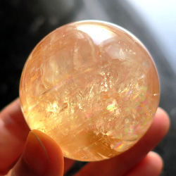 ゴールデンカルサイト スフィア（丸玉）a Golden Calcite Sphere 6枚目の画像