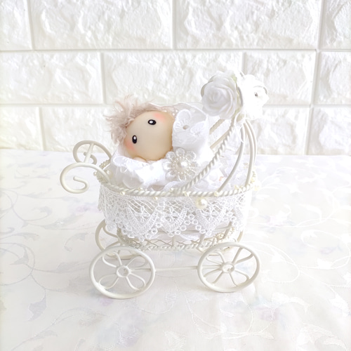 姫様 オーダーベビーカー風カゴ完成品 姫様 オーダーベビーカー風カゴ
