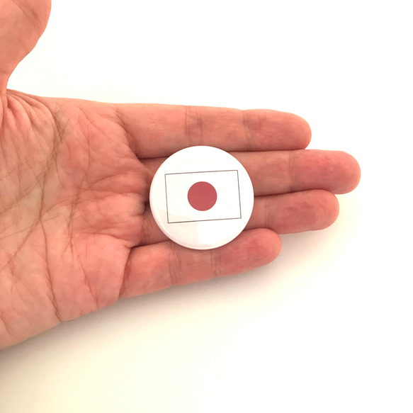 日本　国旗　缶バッジ　３個セット　日の丸　応援　JAPAN　FLAG　グッズ 3枚目の画像
