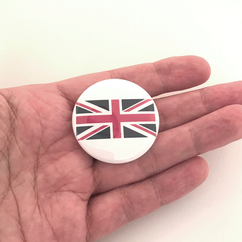 ユニオンジャック 缶バッジ イギリス 英国 国旗 PUNK ROCK 英国