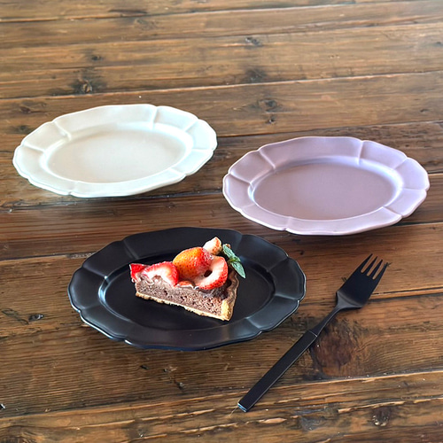 ホーソン オーバル プレート （19.5cm） 7color /r164 中皿 窯元ロング