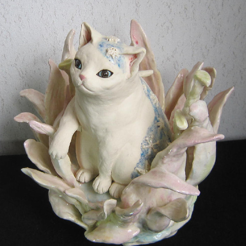 招き猫 陶器 置物