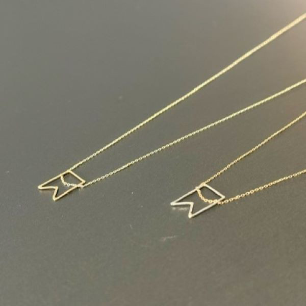 K18 リボン ネックレス