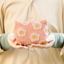 金華山巾着 ＜紫陽花色の花蕾＞ 2Way ショルダー バッグ パイルジャ