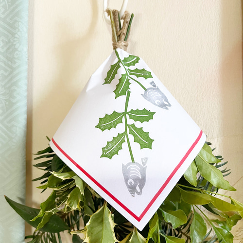 生花】節分飾り スワッグ 自然素材 ナチュラルスワッグ No.089 しめ縄