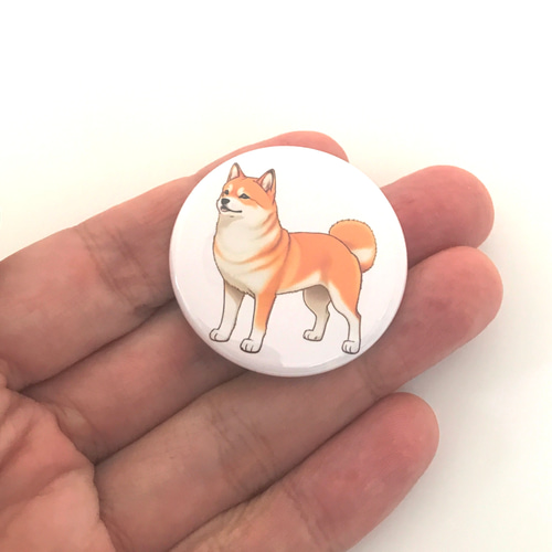 柴犬 缶バッジ 3個セット Shiba Inu DOG シバ犬 ペット グッズ