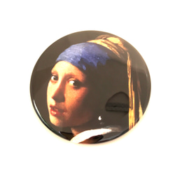 フェルメール 鏡 ミラー 名画 真珠の耳飾りの少女 名画 絵画 グッズ Johannes Vermeer アート 雑貨 1枚目の画像