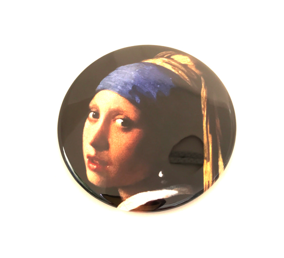 フェルメール 鏡 ミラー 名画 真珠の耳飾りの少女 名画 絵画 グッズ Johannes Vermeer アート 雑貨 1枚目の画像