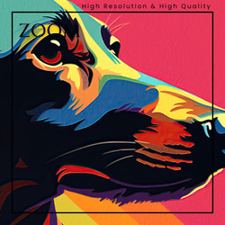 【ワンダフルライフ - ダックスフンド犬 No.1】アートポスター 犬の絵 犬の絵画 犬のイラスト 3枚目の画像