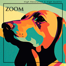 【ワンダフルライフ - ダックスフンド犬 No.2】アートポスター 犬の絵 犬の絵画 犬のイラスト 3枚目の画像