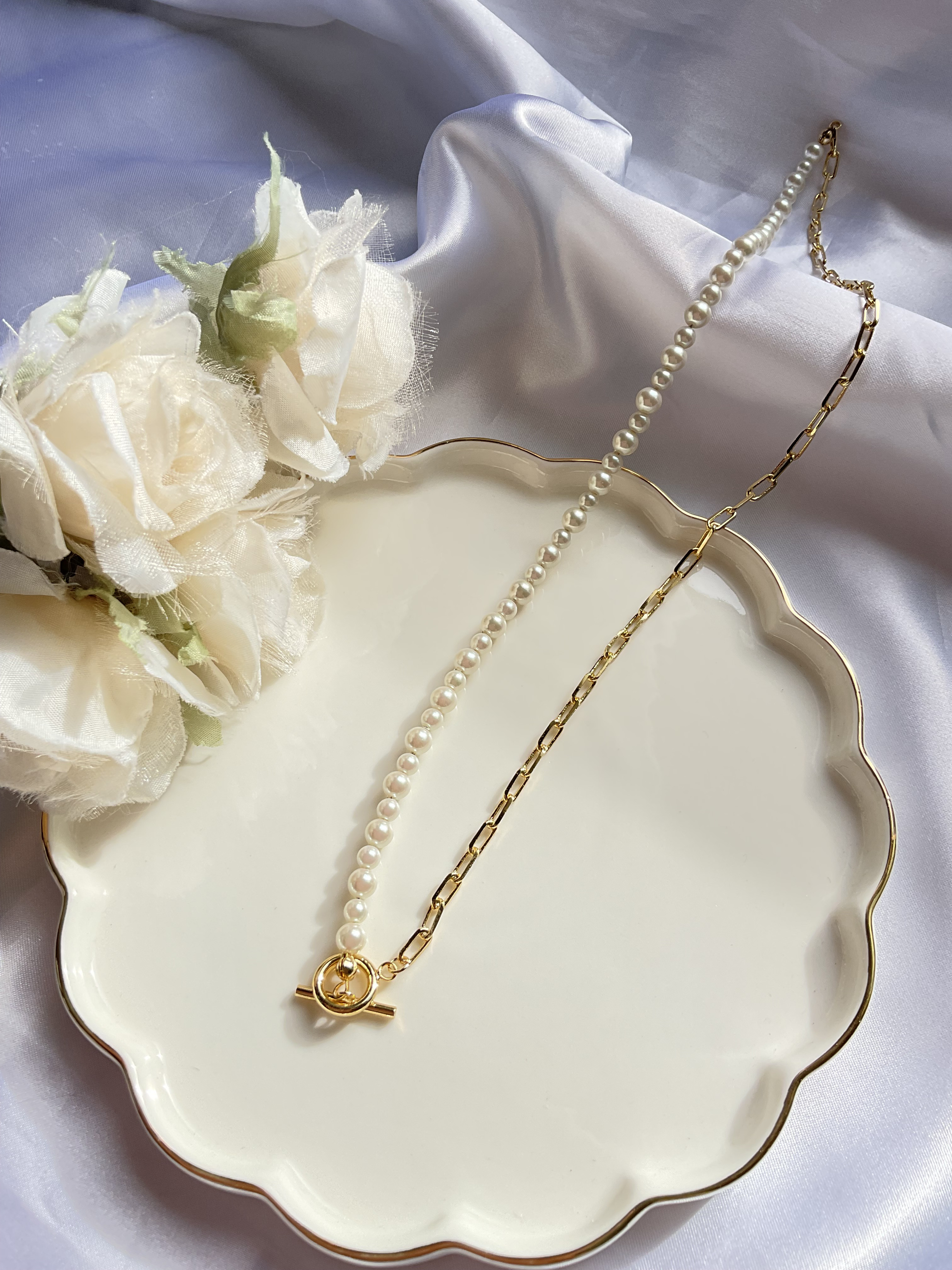 【春色新作2024】ロングチェーン＆パールネックレス