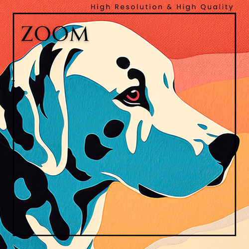 ワンダフルライフ - ダルメシアン犬 No.1】アートポスター 犬の絵 犬の