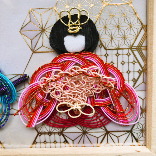 雅なるひな祭り 〜水引とフォトフレームの置物〜 その他置物 myrtle