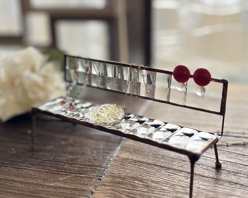 シェルグラス インテリア アクセサリースタンド シェルグラス インテリア アクセサリースタンド