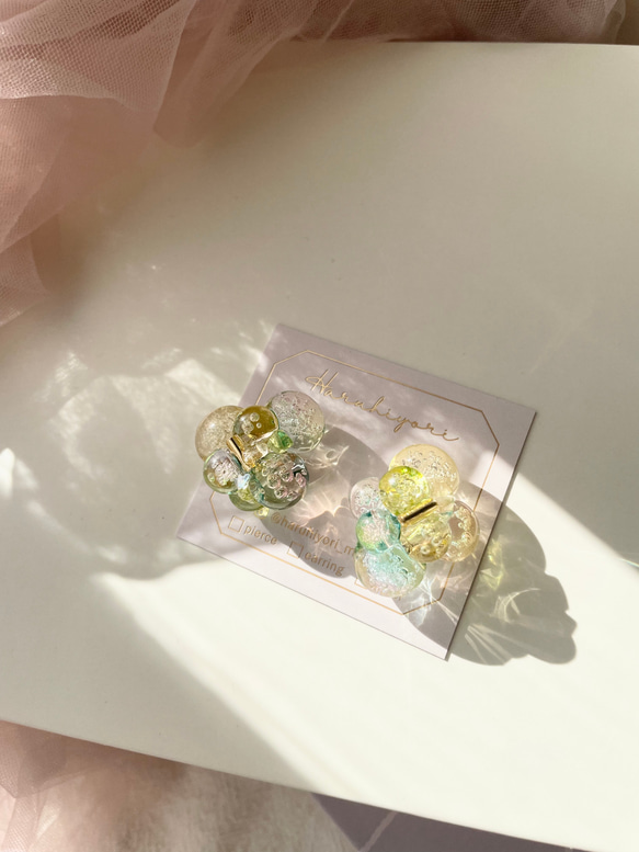 ˗ˏˋBubble jewel〜mimosa〜ミモザˎˊ まるで宝石のようなバブルアクセサリー 14枚目の画像