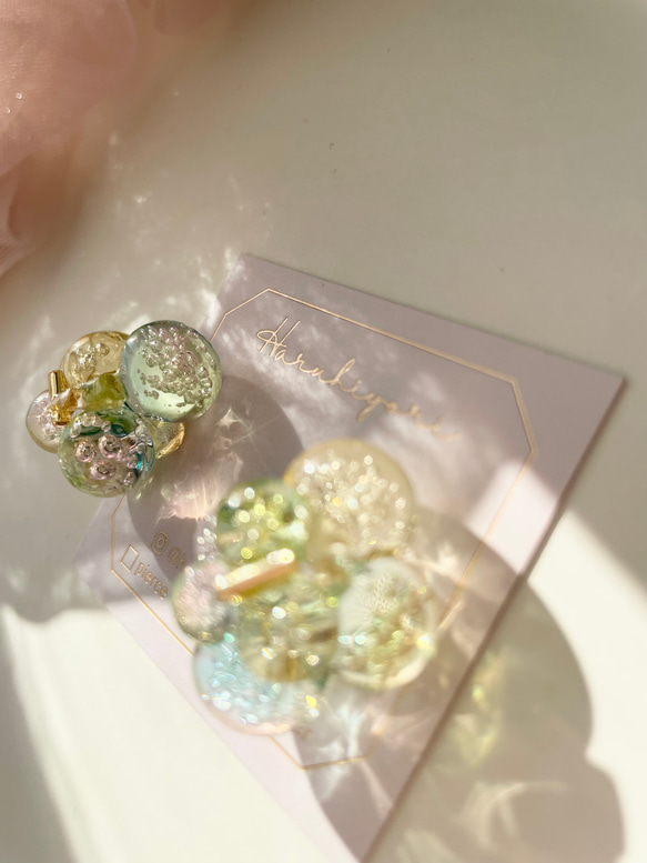 ˗ˏˋBubble jewel〜mimosa〜ミモザˎˊ まるで宝石のようなバブルアクセサリー 9枚目の画像