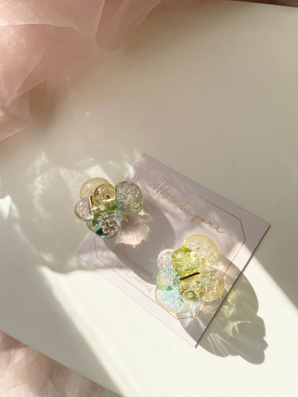 ˗ˏˋBubble jewel〜mimosa〜ミモザˎˊ まるで宝石のようなバブルアクセサリー 10枚目の画像