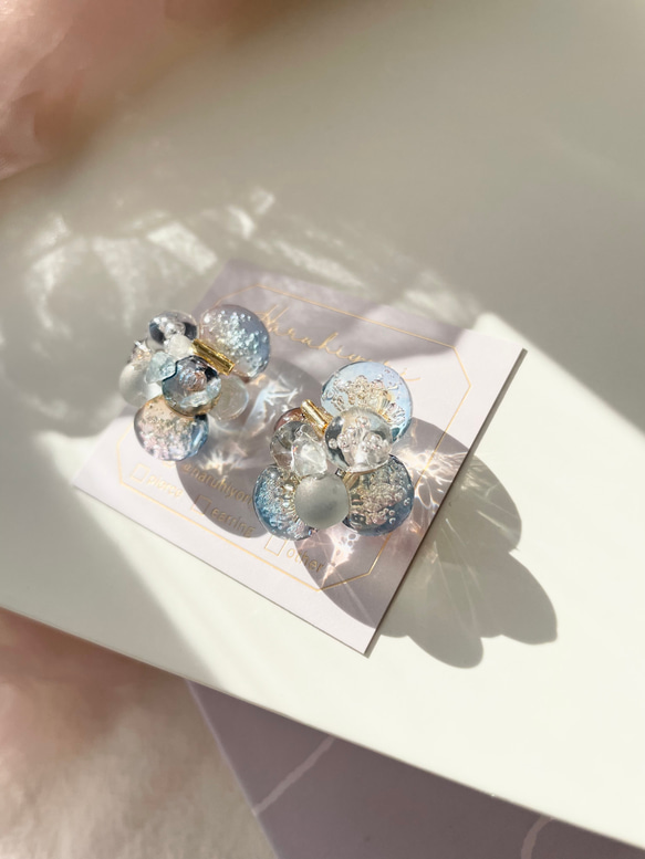 ˗ˏˋBubble jewel〜twilight〜ˎˊ まるで宝石のようなバブルアクセサリー 3枚目の画像