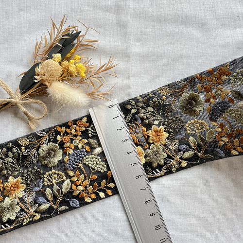 244 インド刺繍リボン リボン・テープ Miracolo 通販 17150479｜Creema