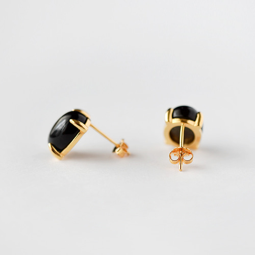 ✅️kaya,✅️１４kgf①オプシディアンピアス 14kgfブルーオブシディアンピアス/イヤリング - メルカリ
