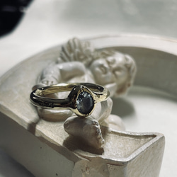 VIKING 】シャーク 天然石 スカル 925/k18 シルバーVALHALLA