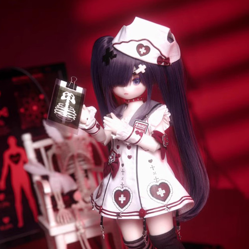 ドール服 7点セット 1/6サイズ 1/4サイズ お医者さん ハロウィン