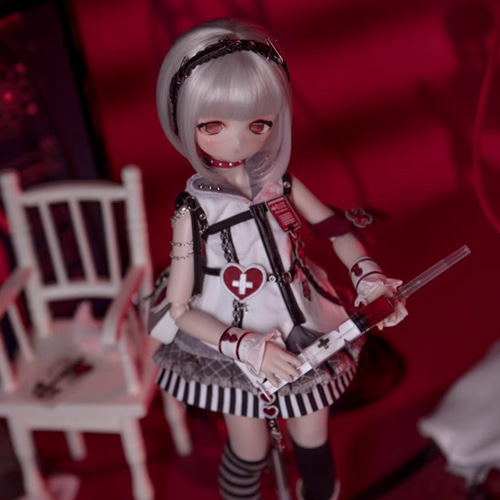 ドール服 7点セット 1/6サイズ 1/4サイズ お医者さん ハロウィン